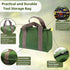Canvas Wide Mouth Tool Bag, Heavy Duty Large Capacity Handbag, Portable Home Tool Organizer for Storage for Screwdrivers, Wrench, Plier, Nails, Pl...