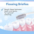 Compostable Toothbushes, Dual Action Flossing Bristles, Silver Infused Soft Bristle Toothbrush, Natural Toothbrushes for Adults, Multi Color, 4-Pa...