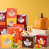 AnyDesign 24Pcs Fall Treat Boxes 4 Colors Cardboard Box with Maple Leaf Shape Window Autumn Thanksgiving Paper Gift Container for Cookie Goodie Ca...