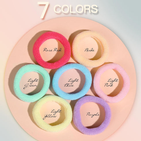 YGDZ Baby Hair Ties, 300pcs Elastic Toddler Hair Ties for Little Girls Kids, Small Mini Hair Bands Soft Ponytail Holders Hair Accessories, Multico...