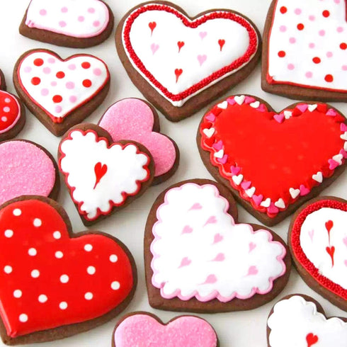 HOWAF 10pcs Valentine's Day Shapes Cookie Cutters Set for Kids Adult, Wedding Stainless Steel Biscuit Cookie Cutters Tools for Bridal Shower Anniv...