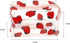 Cute makeup bag, transparent portable makeup bag, waterproof toiletries storage bag, large capacity pen bag (strawberry)...