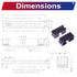 2.54mm IDC Box Header Kit, Dual Row Straight Box Header Connector IDC Sockets? 6/8/10/14/16/20/26/30/34/40Pin Straight Pin Connector IDC Box Heade...