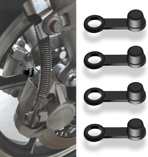 4PCS Brake Bleeder Rubber Caps, Rubber Dust Cover Dust Screw Cap, Universal Brake Bleeder Screw Caps, Automotive Brake Bleeder Screw Cap Replaceme...