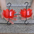 Ant Guard for Hummingbird Feeders, Hummingbird feeders for Outdoors Hanging, 2 Hooks with 2 Brushes, Transparent Plastic Ant Moat, Red...