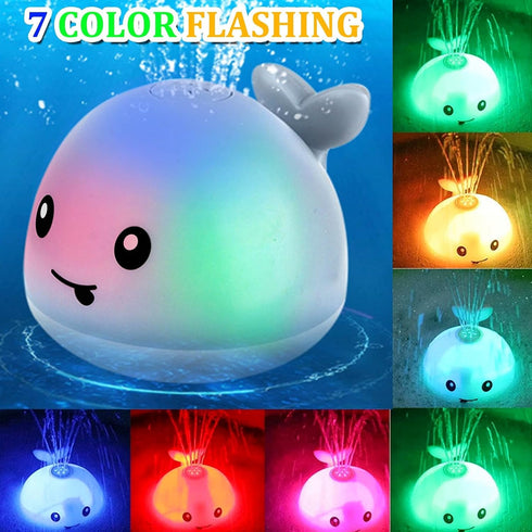 Toddla Whale Bath Toy Sprinkler - Bath Toys for Toddlers 1-3 - Light Up Water Whale Bath Toy - Bathtub Toys for Infants 6-12 Months Toddlers Age 2...