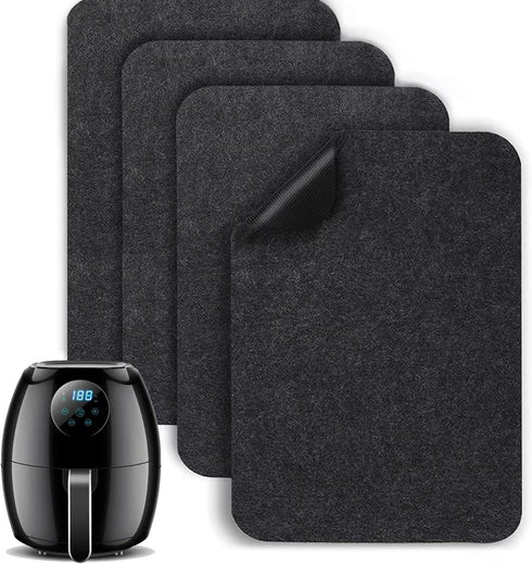 Heat Resistant Mats for Air Fryer Coffee Maker Kitchen Countertop, 4 Pcs 16 x 12 In Non-slip Silicone Appliance Slider for COSORI Ninja Foodi Air ...