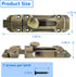 2 pcs Zinc Alloy Sliding Door Lock, Barrel Bolt Cabinet Lock Barrel Bolt Closure Cabinet Door Security Sliding Door Lock for Home Windows and Door...