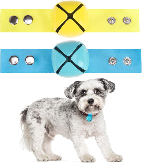 SCENEREAL Large Dog Collar Bell, 2 Pack Dog Bell for Collar, Noise Maker Extra Loud Anti-Theft Bell for Training, Hiking, Walking, Hunting, Pet Tr...