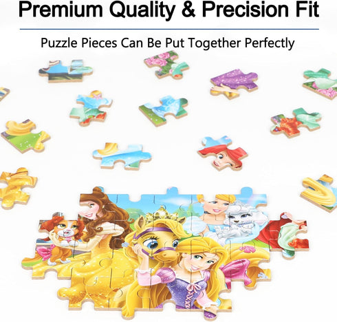LELEMON Puzzles for Kids Ages 4-8,60 Piece Puzzles for Kids Ages 4-6,Children Jigsaw Puzzles Kids Puzzles in a Metal Box,Educational Learning Puzz...