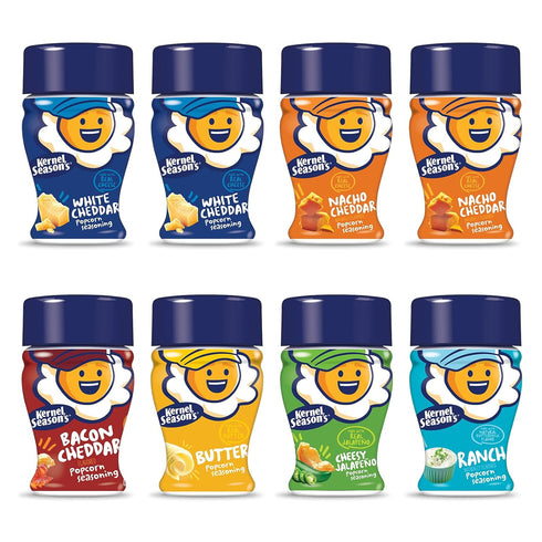 Kernel Season's Mini Savory Popcorn Seasoning Variety Pack, 0.9 Ounce (Pack of 8)...