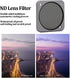 Camera Lens Filter Set, Multi Coated Lens Neutral Density ND Lens Filters Replacement, ND4/ND8/ND16/ND32/ND64, for DJI Action 2(ND8)...