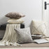 GIGIZAZA Decorative Couch Pillow Covers 24 x24,White Thick Cushion Pillows Covers,Sofa Square Accent Pillows Set of 2...