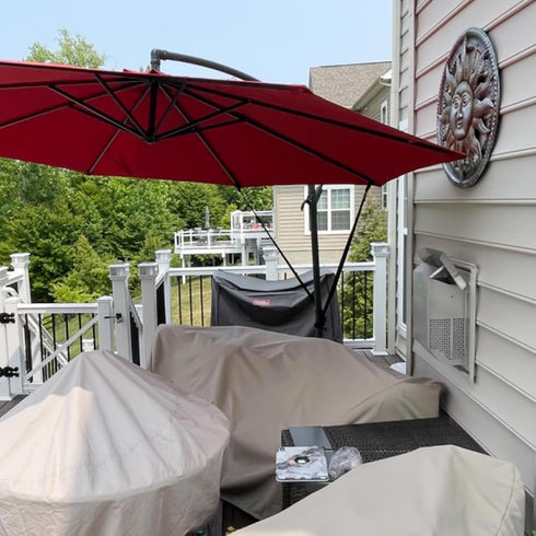 Umbrella Wind Stabilizer Straps,Fixed Strap for Large Outdoor Umbrella,Adjustable and Reusable Cantilever Parasol Wind Straps...
