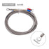 MECCANIXITY K Type Thermocouple Temperature Sensor PT100 5mm Ring High Temperature Probe 10ft Wire 0 to 600°C(32 to 1112°F) Stainless Steel...