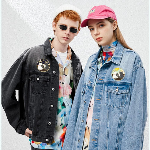 Spinner Anime Cat Enamel Pin - Rotatable Cute Couple Cats Alloy Metal Brooch Lapel Pins for Backpack Bag Jackets...