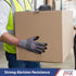 Safety Work Gloves Micro-Foam Nitrile Coated-6 Paris, Seamless Knit Touchscreen Nylon Gloves, with Black Nitrile Grip, for Warehouse, Home Improve...