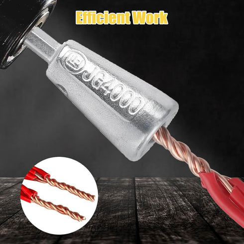 Wire Twister Tool for Drill, Wire Twisting Tool Wire Twister Wire Connector, Wire Stripper Tool Wire Nut Twister Spin Twist Wire Socket for 9MM El...