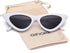 GIFIORE Retro Vintage Cat Eye Sunglasses for Women Trendy Narrow Cateye Frame Sun Glasses...