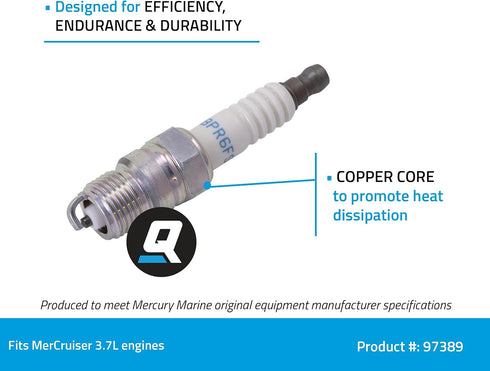 Quicksilver 97389 NGK BPR6FS Standard Spark Plug, 1-Pack...