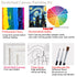2 Pack Paint and Sip Canvas Painting Kit Pre Drawn Canvas for Painting for adults Stretched Canvas Couples Games Date Night Romantic City Annivers...