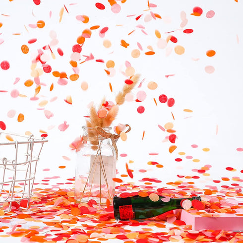 RYKOMO 10000 Pieces 1 Inch Tissue Paper Confetti Round, Multicolor Tissue Paper Confetti Circles Rainbow Confetti Tissue Paper Circles for Arts Cr...