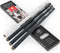 ARTEZA Charcoal Pencil Set, 3 Black Pencils – Soft, Medium, and Hard, and 1 White Pencil – Medium, Art Supplies for Drawing, Sketching & Shading...