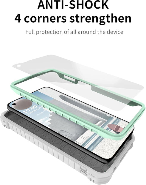 DUOPAL for Motorola Moto G Stylus 2021 Case, Military Grade Protection Shockproof Case with Tempered Glass HD Screen Protector and Kickstand Compa...