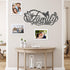 Family Metal Wall Decor Word Sign, Black Family Makes This House A Home Art Butterflies Love Heart Wall Hanging Sculpture, Iron Letters Quotes for...
