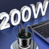 200W USB C Car Charger, Graaci PD 100W Type C Car Charger Adapter, QC5 PPS 45W Super Fast Charging for MacBook Pro Air, iPhone 15 Pro Max, Galaxy ...