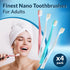 Extra Soft Toothbrushes for Adults, Nano Toothbrush 20,000 Ultra Fine Bristles for Sensitive Gums, Gentle Adult Toothbrush for Gum Care, Deep Clea...
