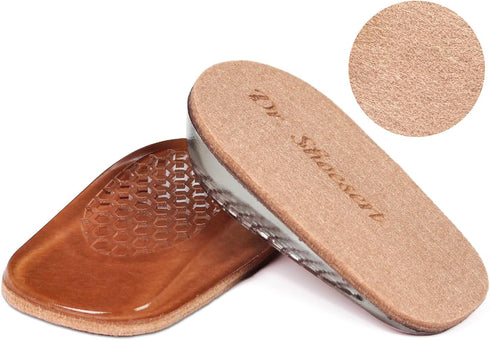 Dr. Shoesert Height Increase Insoles for Men and Women, Wool Felt Gel Heel Cushion Inserts for Leg Length Discrepancy, Shock-Absorbing Shoe Lifts ...