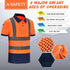 Reflective Gear Polo Shirt Safety Short Sleeve Polo Shirt Orange 3XL...