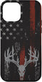 iPhone 12 mini American Flag Whitetail Deer Buck Hunting USA FLAG Hunter Case...
