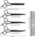 Premium Dog Grooming Scissors with Safety Round Tips, 6 in 1 Dog Grooming Scissors Kit, 4CR Stainless Steel Premium Pet Grooming Shears for Dog, S...