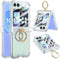 HOGGU for Samsung Galaxy Z Flip 6 Case with Hinge Protection & 360°Ring Holder Kicks-Stand, Support Wireless Charging Protective Phone Case for Sa...