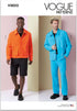 Vogue Men's Unlined Jackets, Cargo Pocket Shorts and Mid-Rise Semi-Fitted Pants Sewing Pattern Packet, Design Code V2022, Sizes 44-46-48-50-52, Mu...