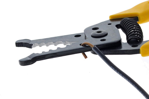 IDEAL Electrical 45-418 Premium Reflex T Stripper - 6-14 AWG solid, 8-16 AWG stranded, Wire Stripper, Plier Nose, Textured Grips...