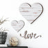 3 Pcs Wooden Hearts Decor Heart Wooden Sign Rustic Hanging Love Plaque for Wall Home Farmhouse Living Room Bedroom Gifts(White)...