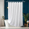 Long Shower Curtain Liner 78 Inches Height-Water-repellent Fabric Shower Curtains Set With 12 Hooks, White Bathroom Curtain Weighted Bottom Machin...