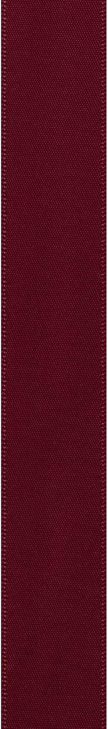 Berwick 329955 7/8" Wide Single Face Satin Ribbon, Sherry Red, 6 Yds...