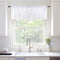 MIULEE Window Valance Half Sheer Curtains Rod Pocket Voile Drapes Extra Wide for Small Window Kitchen Cafe One Panel 60 x 18 Inch White...