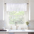 MIULEE Window Valance Half Sheer Curtains Rod Pocket Voile Drapes Extra Wide for Small Window Kitchen Cafe One Panel 60 x 18 Inch White...