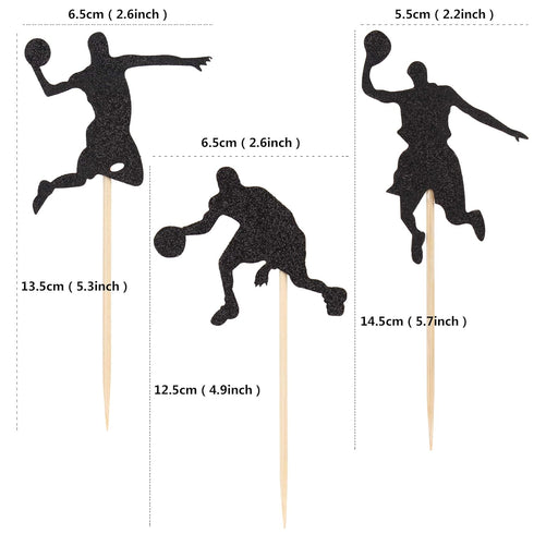 24PCS Basketball Player Cupcake Toppers NBA Star Cake Toppers Sport Theme Party Decor Supplies...