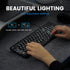 Perixx PERIBOARD-333B Wired Backlit USB Keyboard- X Type Scissor Keys - Compact 14.25x4.57 Inches - Big Print Letters - White Backlit - US English...