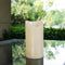 Outdoor Waterproof Flameless LED Pillar Candle with Timer Battery Operated Plastic Flickering Decorative Fake Candle Light for Home Kitchen Hallow...