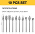 Tungsten Carbide Burr Set, 1/8" Shank 10PC Double Cut Die Grinder Rotary Tool Cutting Burrs Set for Metal and Wood Working Carving, Engraving, Pol...