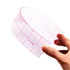 Clear Graph Ruler Fashion Design Ruler, Sandwich Line, 2 x 12", Transparent Pattern Making Dress Making Ruler for Sewing Quilting...