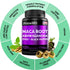 6-in-1 Organic Maca Root & Ashwagandha Capsules 1710mg w/DHEA & Black Pepper Fruit Extract - Maca Root Capsules for Women & Men - Stamina, Bone an...