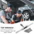 JONMON 8Pcs Metric Tap Set, M3-M12 Hand Screw Thread Plug Taps with Adjustable Thread Tap Reamer Wrench Milling Machine Tapping Kit for Woodworkin...